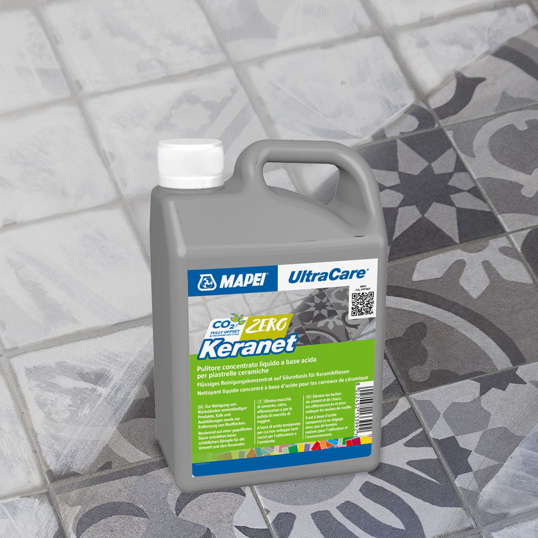 MAPEI Ultracare Keranet – Pulitore Acido Concentrato per Residui Cementizi