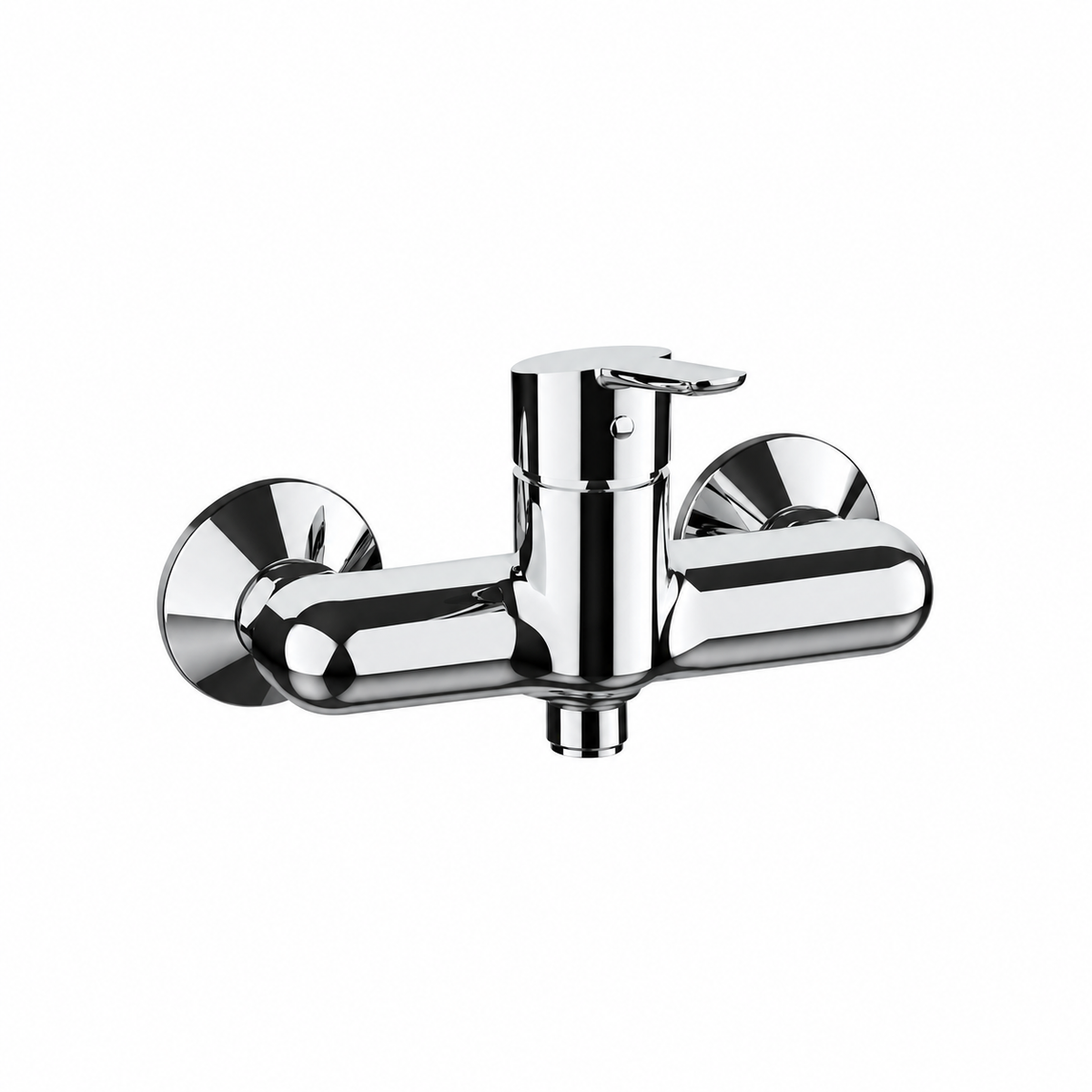 Frattini - Serie Caleo - Miscelatore Doccia Esterno Monocomando Cromato con Attacco Inferiore 1/2"