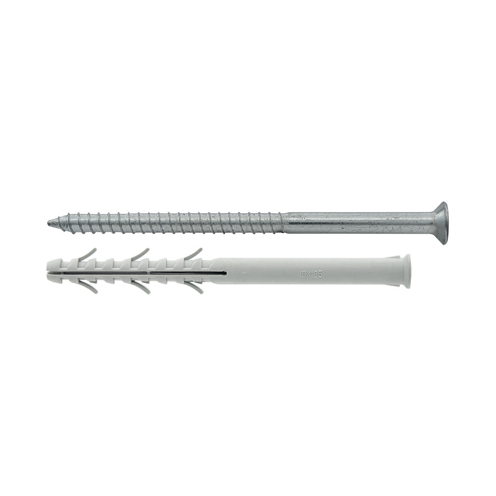 Bouchon universel en nylon avec vis Pozidriv – 6 ailettes