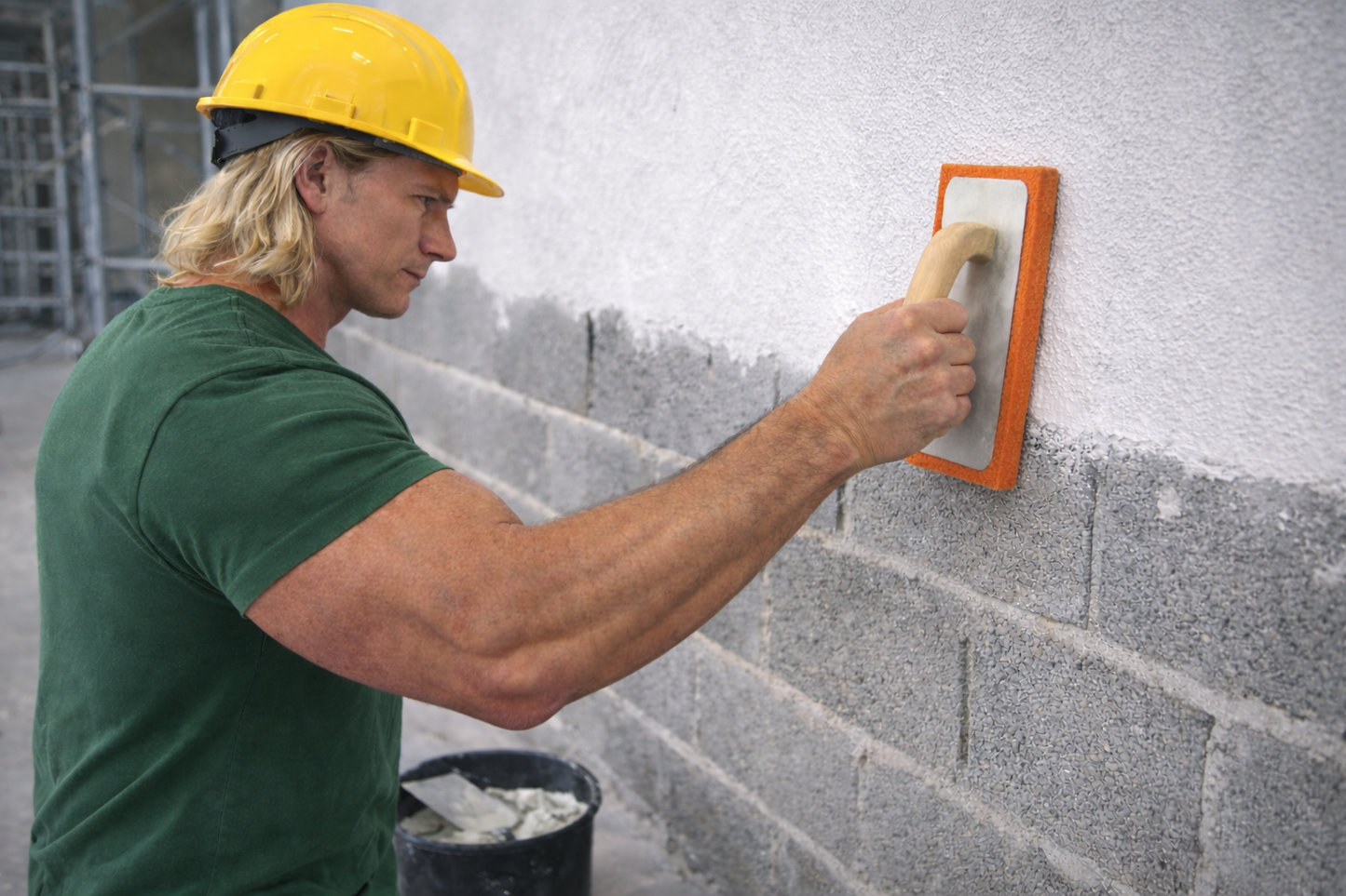 Frattone Alluminio-Gomma 140×220 mm – Con Manico in Legno