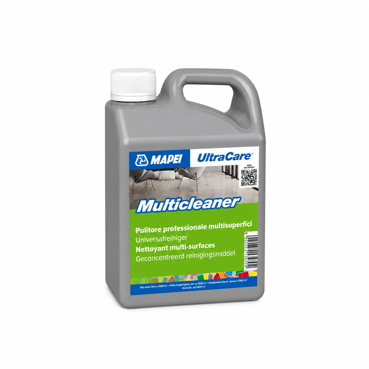 MAPEI UltraCare Multicleaner – Pulitore Neutro Concentrato Multisuperficie