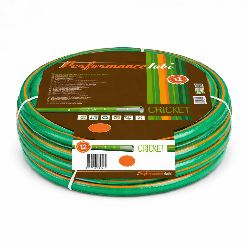 Tubo Giardino Cricket 15 mm x 25 m – Tubo Irrigazione PVC 4 Strati Retinato Antialga Anti UV