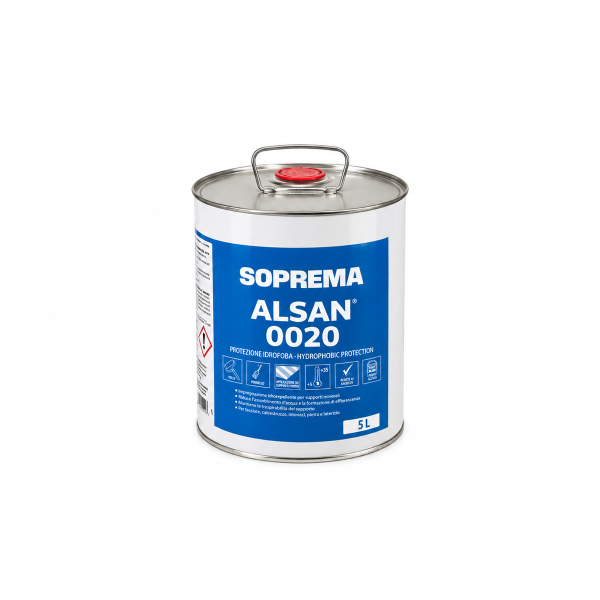 Soprema ALSAN 0020 – Protettivo Impermeabile Trasparente Idrorepellente per Terrazze, Pietra e Calcestruzzo