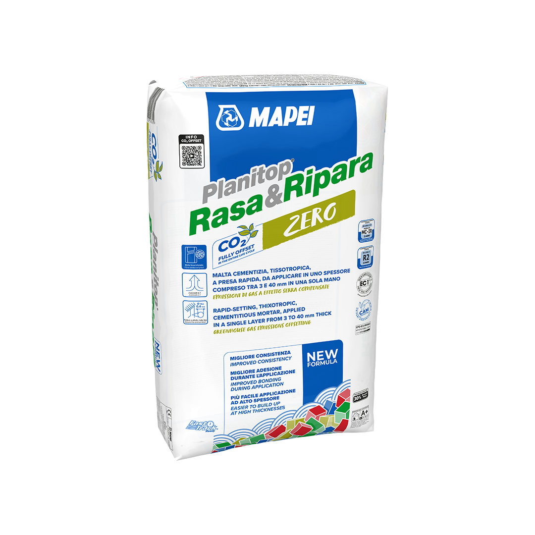 MAPEI Planitop Rasa & Ripara Zero Malta Cementizia Fibrorinforzata R2 per Ripristino e Rasatura Calcestruzzo