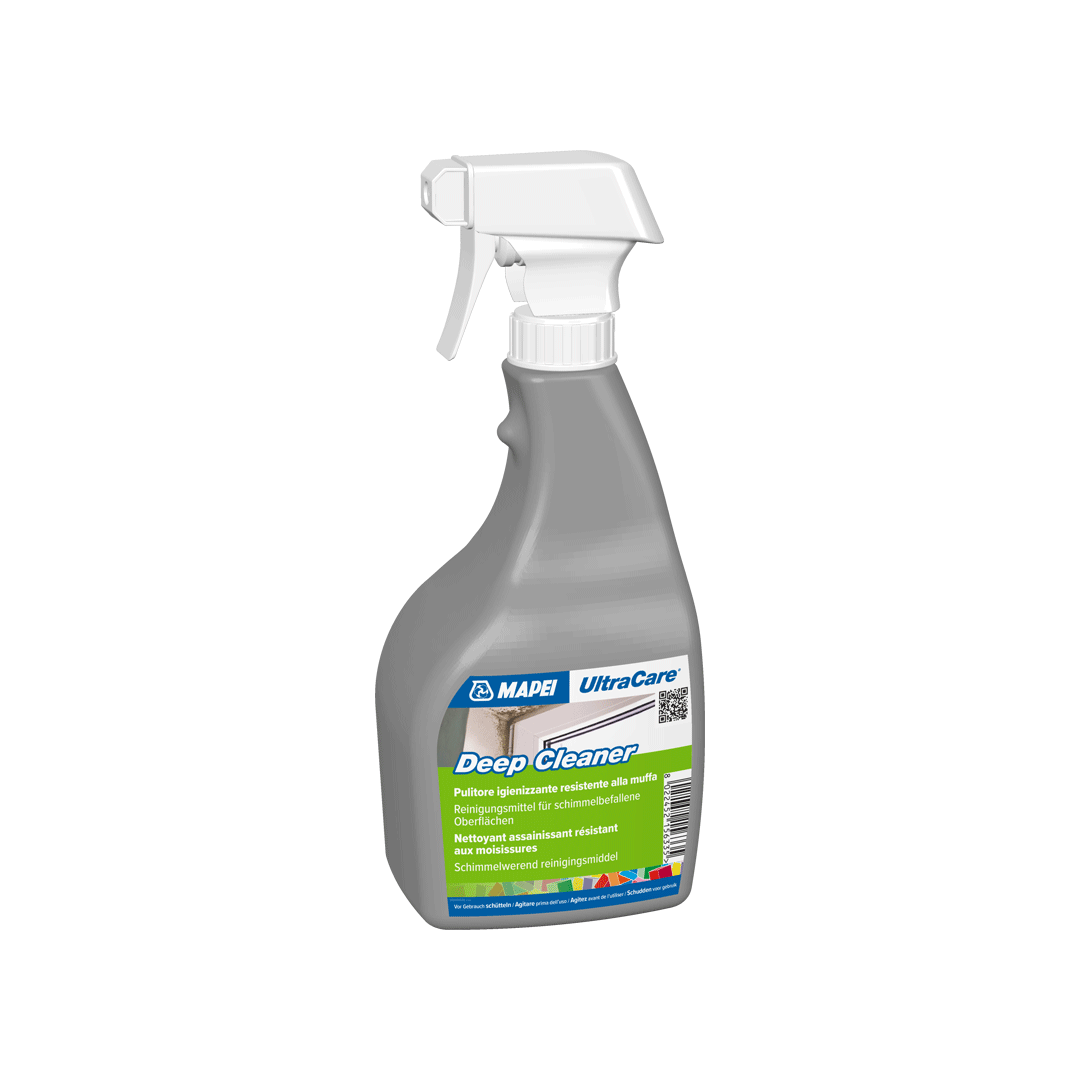 MAPEI Detergente Antimuffa UltraCare Deep Cleaner 750 ml – Rimozione Muffa Rapida per Pareti, Fughe e Ceramica