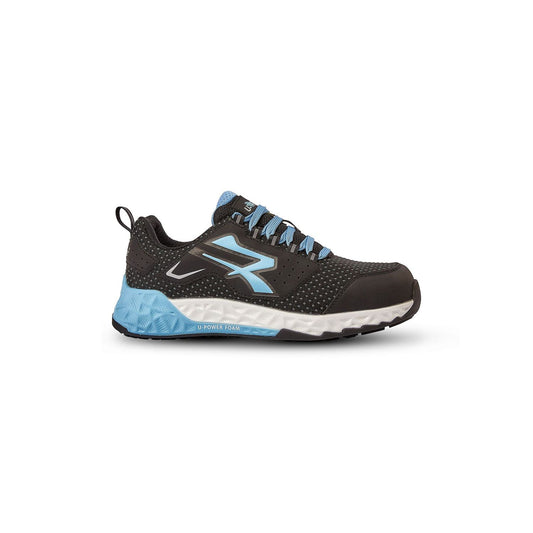 U-POWER VHAGAR S3S ESD Scarpe Antinfortunistiche Red Stratos Metal Free Nero/Blu