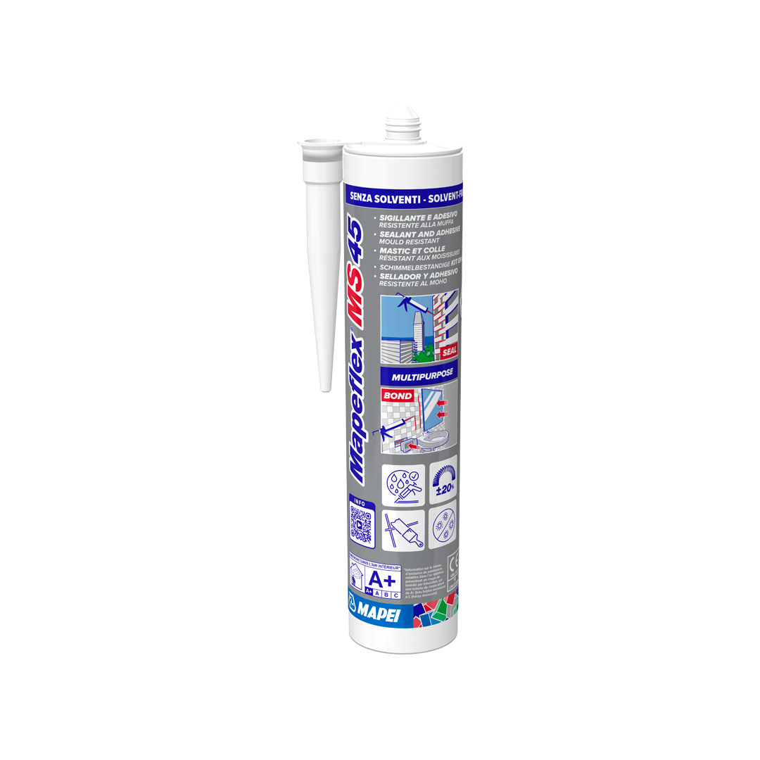 MAPEI Mapeflex MS 45 Sigillante Adesivo Elastico Universale – Impermeabile Verniciabile per Giunti e Incollaggi Edili
