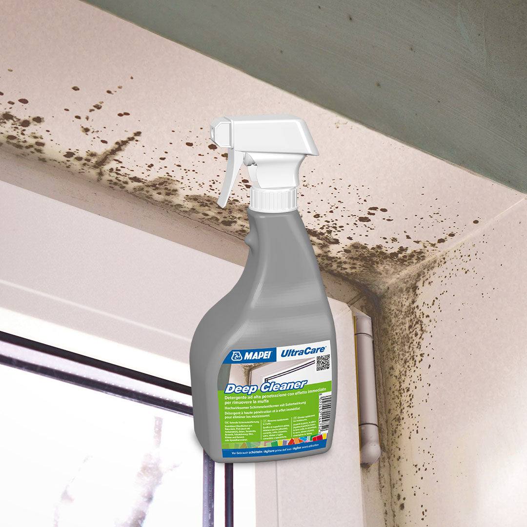 MAPEI Detergente Antimuffa UltraCare Deep Cleaner 750 ml – Rimozione Muffa Rapida per Pareti, Fughe e Ceramica
