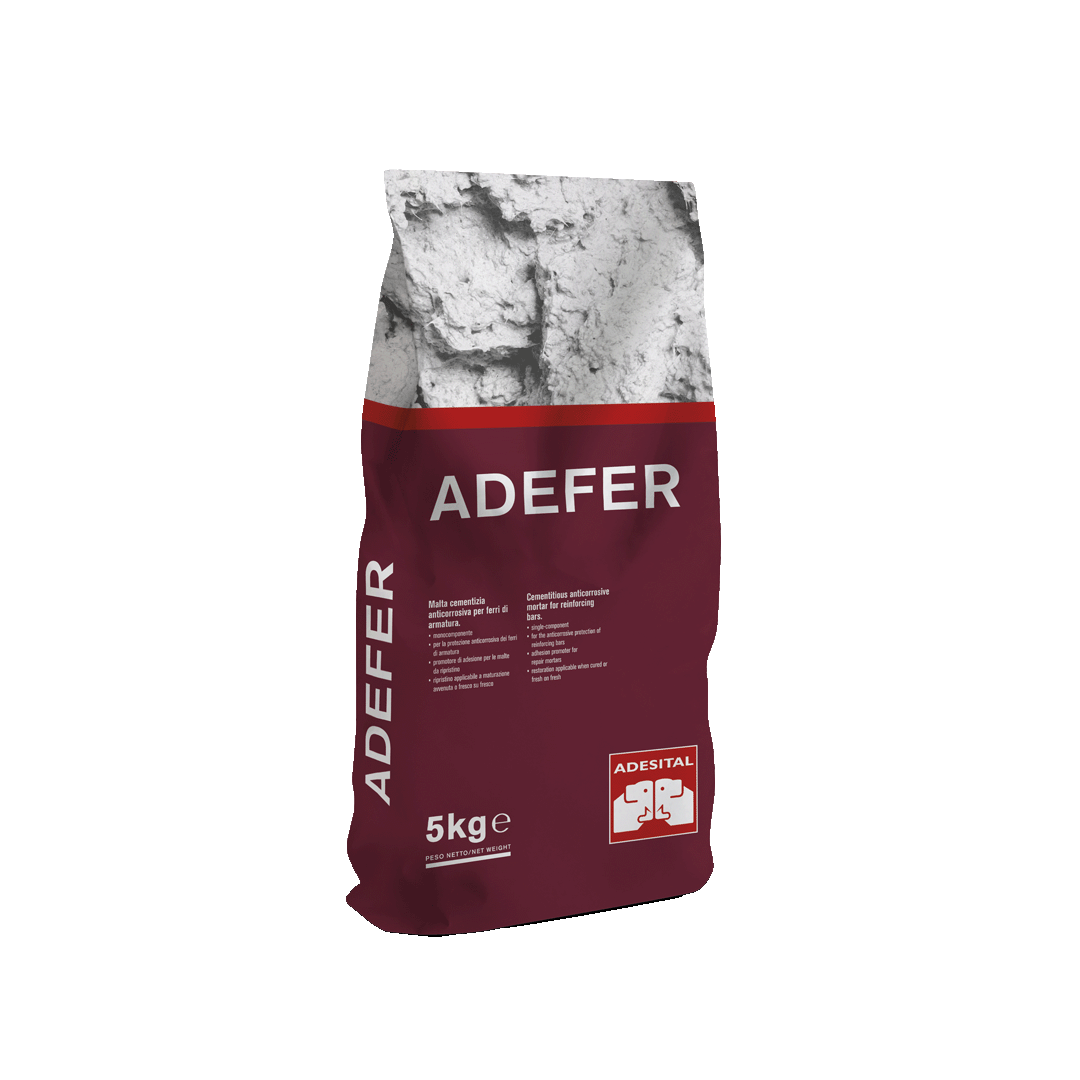 Adefer – Mortier de ciment monocomposant anticorrosion pour barres d'armature