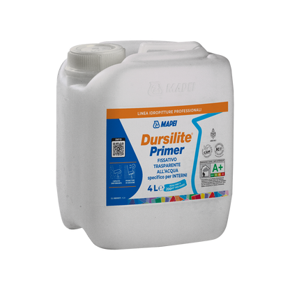 MAPEI Dursilite Primer Fissativo Trasparente all’Acqua per Interni | Primer Uniformante e Promotore di Adesione
