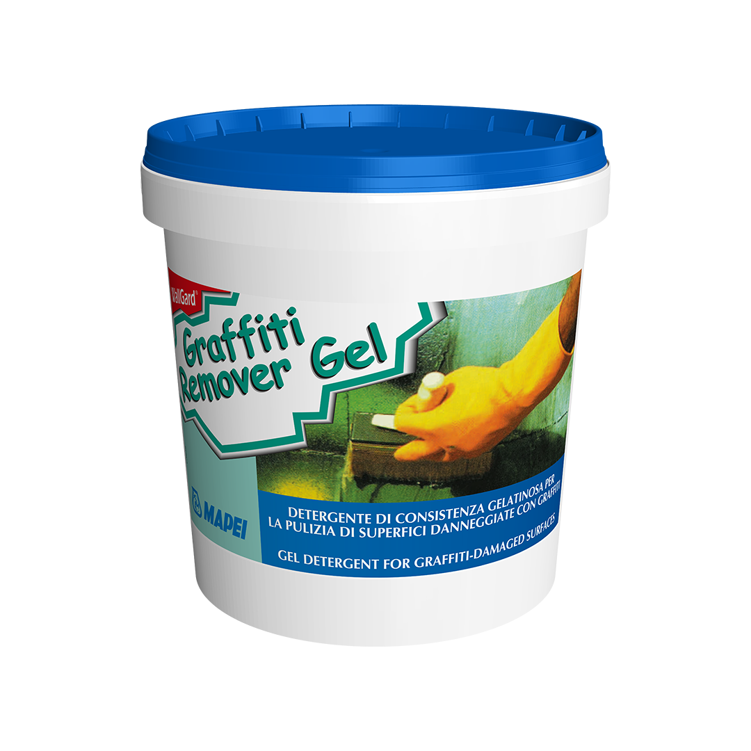 MAPEI Detergente Antigraffiti WallGard Graffiti Remover Gel 5 kg – Rimozione Vernice Spray da Pietra, Cemento e Facciate