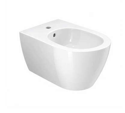 Set Sanitari Sospesi Scarabeo Moon 50,5x36 cm – WC Clean Flush Senza Brida + Bidet + Sedile Incluso