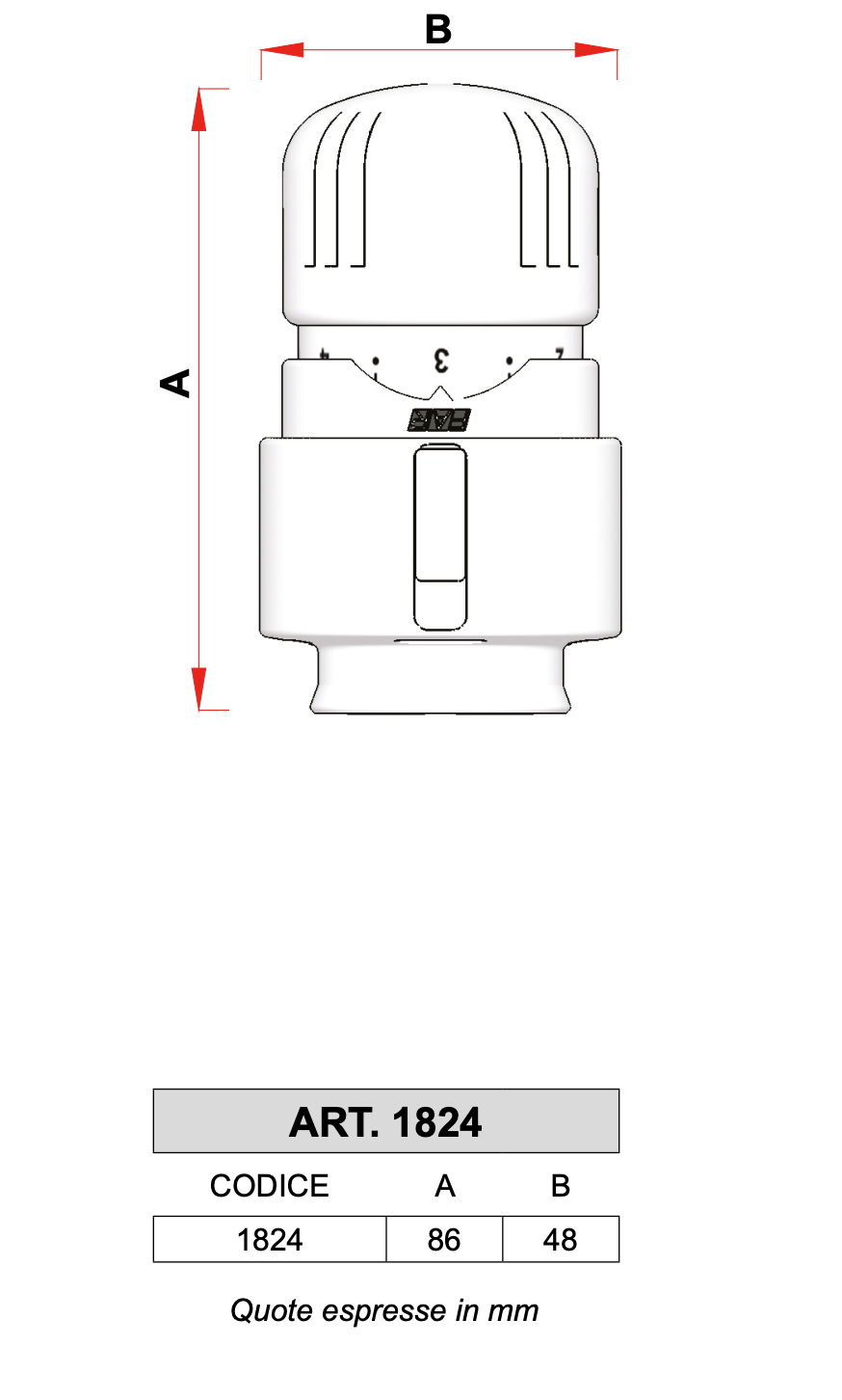 Kit Valvola e Detentore a Squadra 1/2" con Testa Termostatica