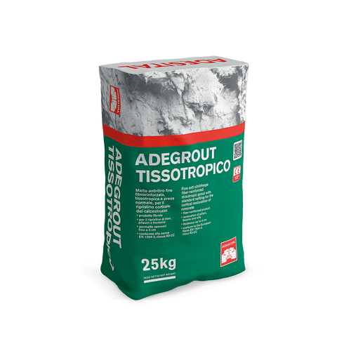 Adesital Adegrout Tissotropico 25 kg – Malta cementizia tissotropica ad alta resistenza per riprese di getto e consolidamenti