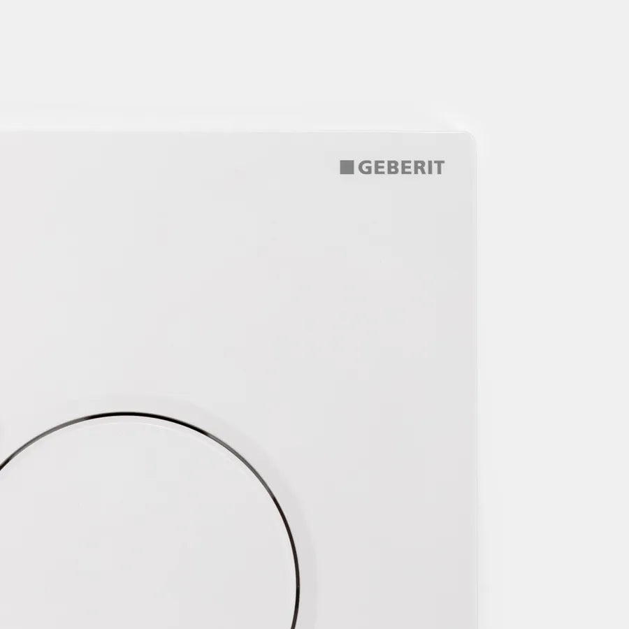 GEBERIT - Placca di comando bianca per cassette di scarico Geberit Sigma 8 - Sigma01 Round