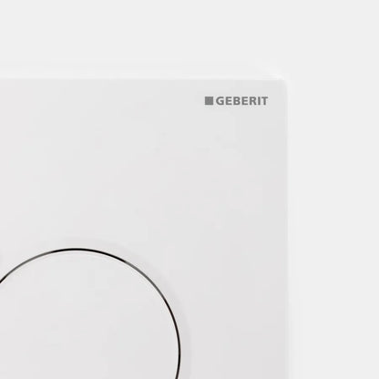 GEBERIT - Placca di comando bianca per cassette di scarico Geberit Sigma 8 - Sigma01 Round