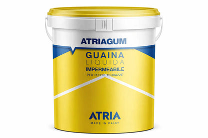 ATRIAGUM Guaina Liquida Impermeabile Bianca – Rivestimento Elastomerico per Tetti e Terrazze (5 e 14 L)