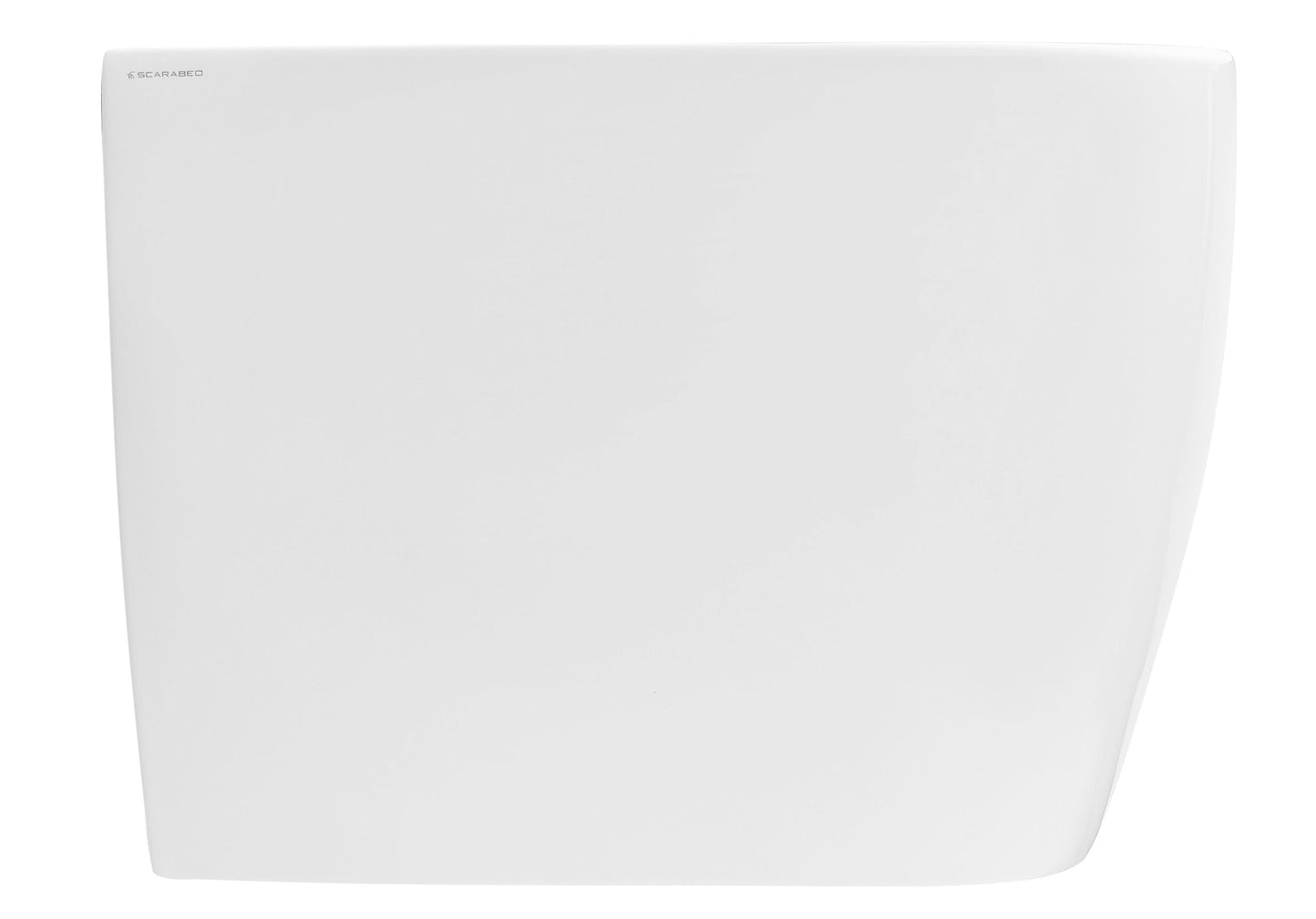 SCARABEO MOON Bidet a Terra Filo Parete 55x36 cm – Bidet Monoforo in Ceramica Bianca