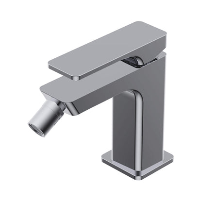 RITMONIO Miscelatore Bidet Cromato - Monocomando con Scarico e Flessibili - Serie GLITTER
