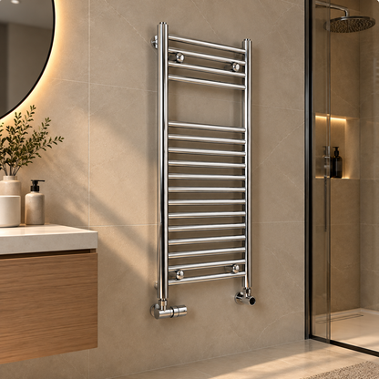 Zehnder - Termoarredo Scaldasalviette 775x400 Cromato Interasse 350 | Aura