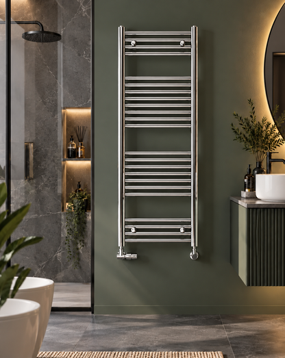 Zehnder - Termoarredo Scaldasalviette 1217x500 Cromato Interasse 450 | Aura