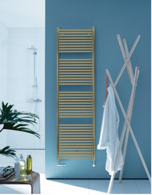 ZEHNDER Toga - Radiatore Idronico Verticale 1436x500 mm - Colore Yellow Grey RAL 7034