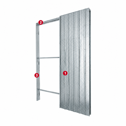 Controtelaio per Porta Scorrevole a Scomparsa per Intonaco – Anta Singola H 210 cm