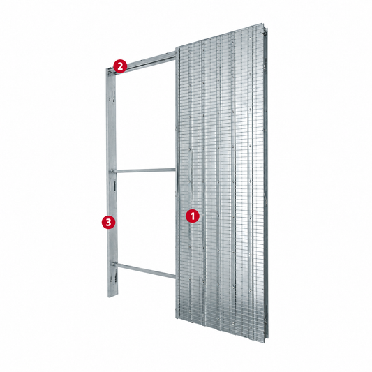 Controtelaio per Porta Scorrevole a Scomparsa per Intonaco – Anta Singola H 210 cm