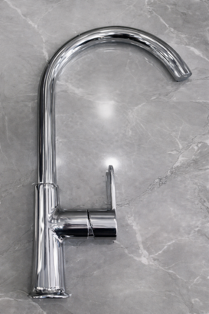 Miscelatore Lavello Cucina Monocomando con Canna Girevole Cromato – Serie Amalfi