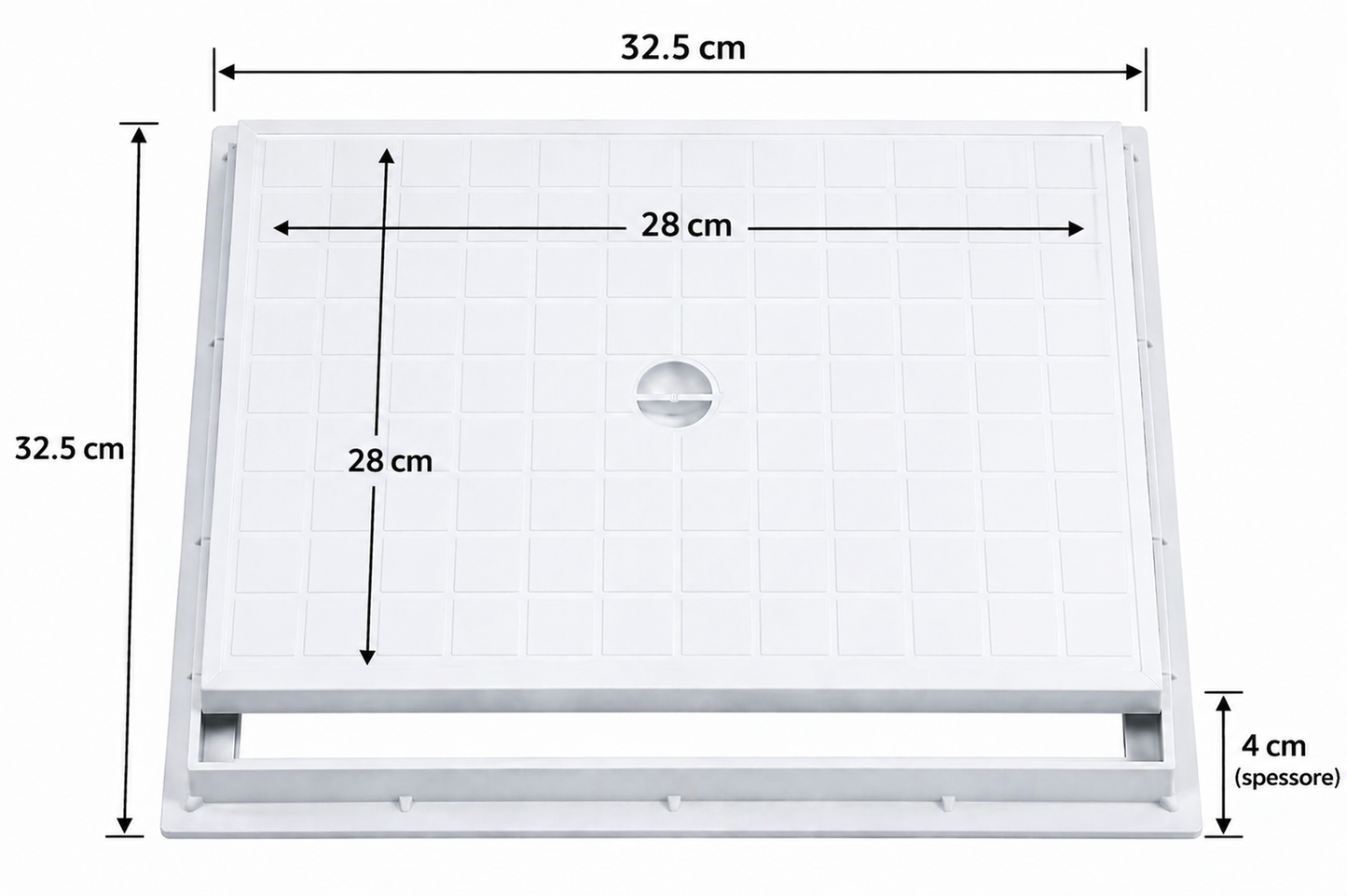 Couvercle de regard à cadre standard – Inspection interne et externe