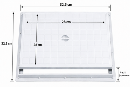 Couvercle de regard à cadre standard – Inspection interne et externe
