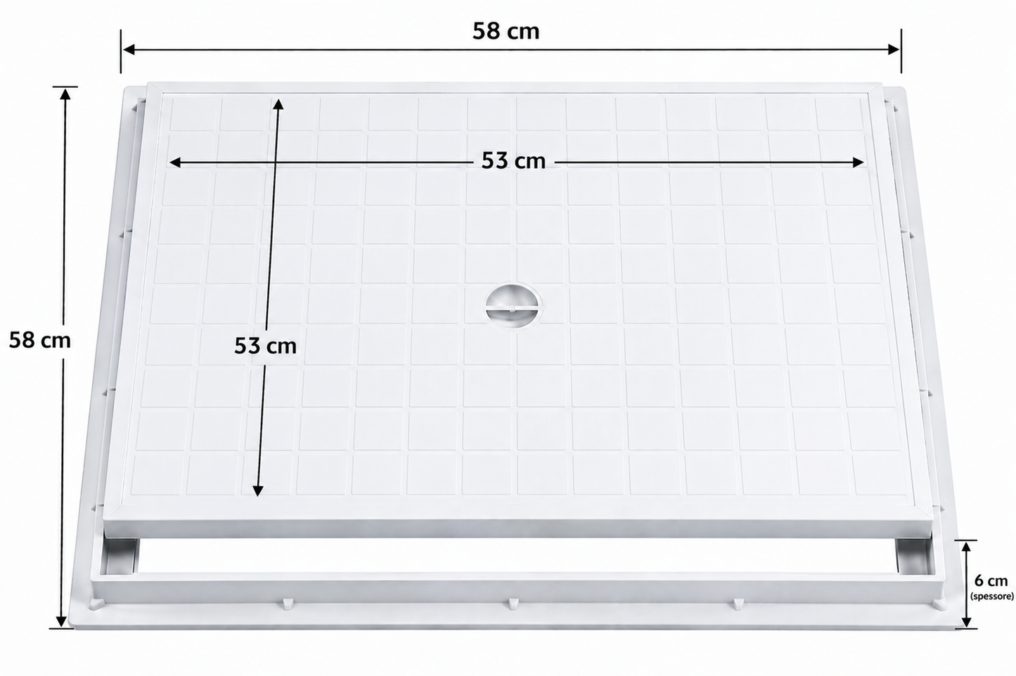 Couvercle de regard à cadre standard – Inspection interne et externe