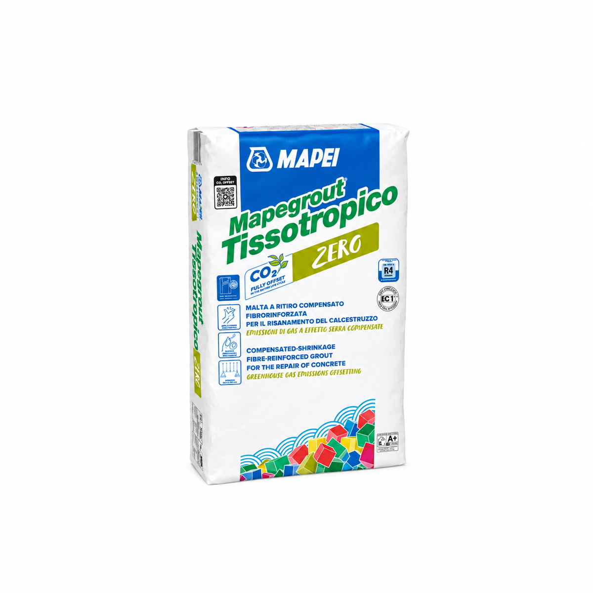 Mapei Mapegrout Tissotropico 25 kg – Malta Fibrorinforzata R4 per Ripristino Strutturale del Calcestruzzo