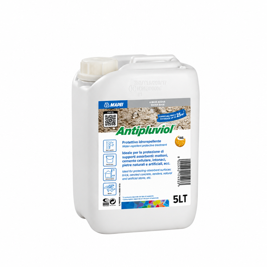 Imprégnateur hydrofuge incolore MAPEI Antipluviol pour façades et maçonnerie