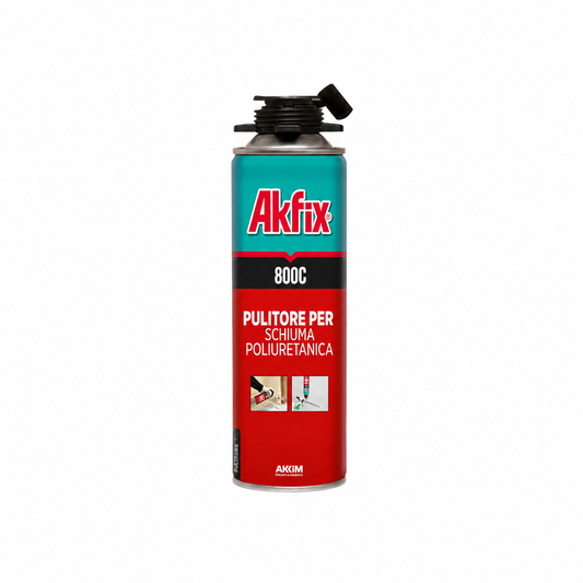 Akfix 800C - Pulitore per Schiuma Poliuretanica 500 ml – Cleaner per Pistole ed Erogatori