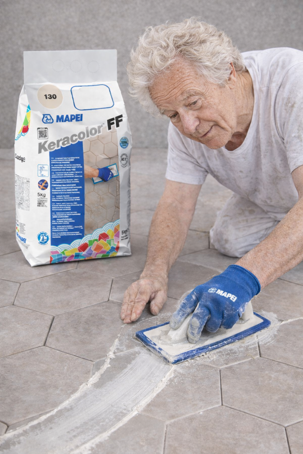 MAPEI Stucco Fughe Keracolor FF – Malta Cementizia per Fughe Fini 0-6 mm per Pavimenti e Rivestimenti