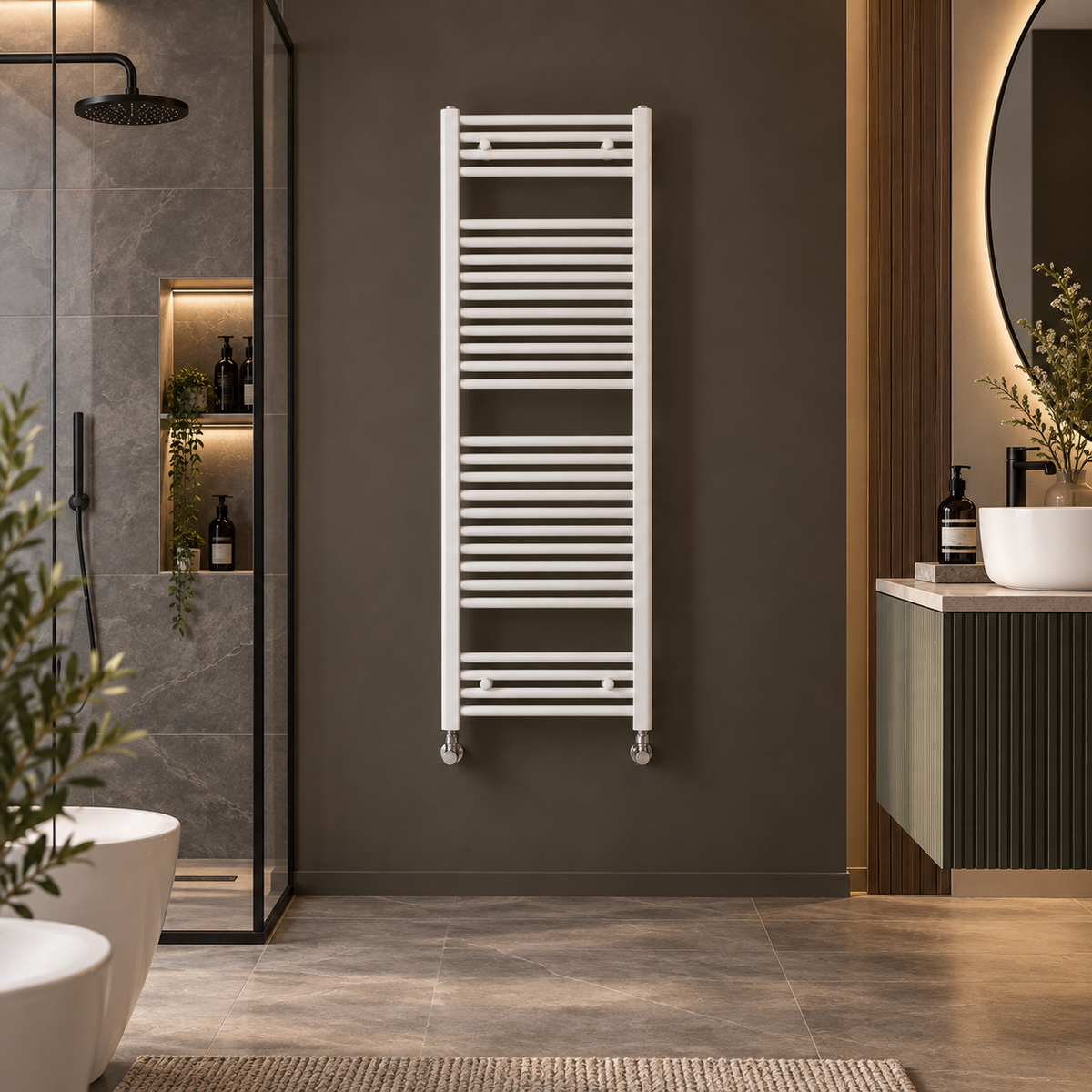 Zehnder - Termoarredo Scaldasalviette 1469x450 Bianco Interasse 400 | Aura