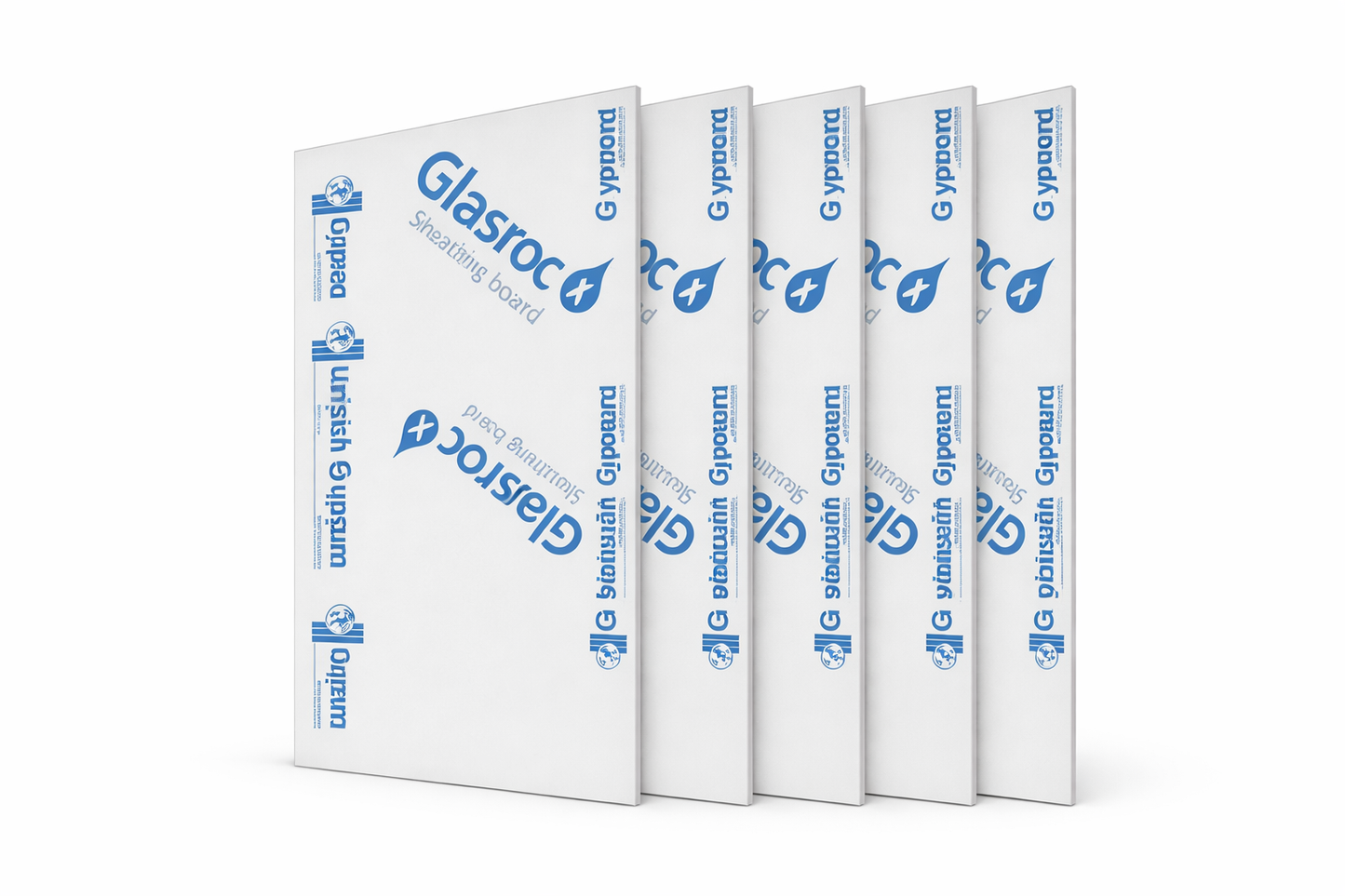 GYPROC Lastra Cartongesso Per Esterno Glasroc X 13 – 12,5 mm - Pedana 5 Lastre 120x200 cm (12 m²)