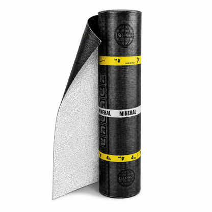 Membrana Bitume Polimero Impermeabilizzante Ardesiata 4 mm (-10 °C) – Rotolo 10 m² – Guaina Bituminosa Elastomerica Grigia o Bianca