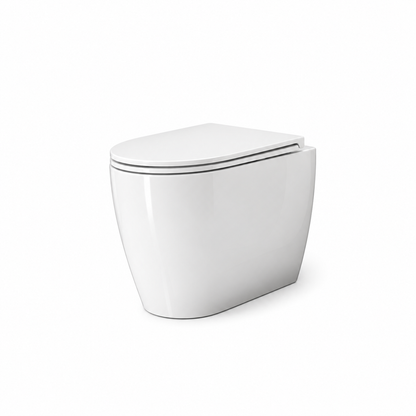 Vaso WC Sospeso Scarabeo Moon Clean Flush 50,5x36 cm – Senza Brida con Sedile Incluso