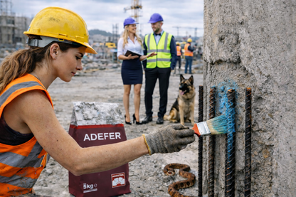Adefer – Mortier de ciment monocomposant anticorrosion pour barres d'armature