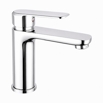 Miscelatore Lavabo Cromato con Piletta Pop Up 1”1/4 e Flessibili - Serie HH