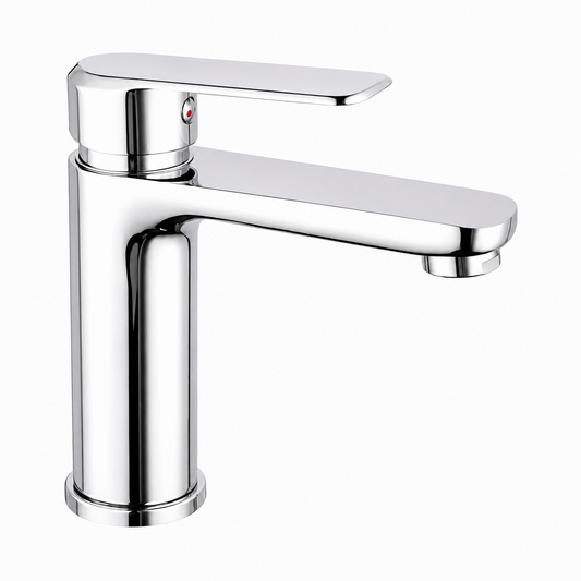 Miscelatore Lavabo Cromato con Piletta Pop Up 1”1/4 e Flessibili - Serie HH
