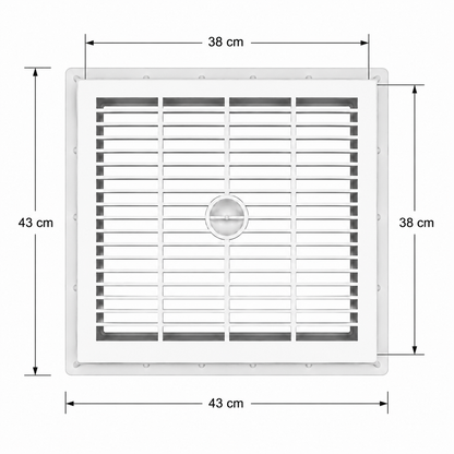 Chiusino Grigliato in PVC con Telaio – Caditoia di Scarico per Raccolta Acque Piovane