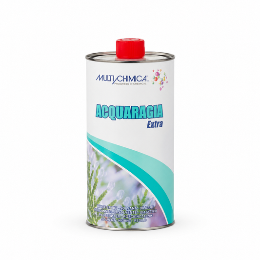 Acquaragia Extra Multichimica – Diluente per Smalti Sintetici e Oleosintetici – Pulizia Pennelli, Aerografi e Attrezzi – Formato 1 L / 5 L
