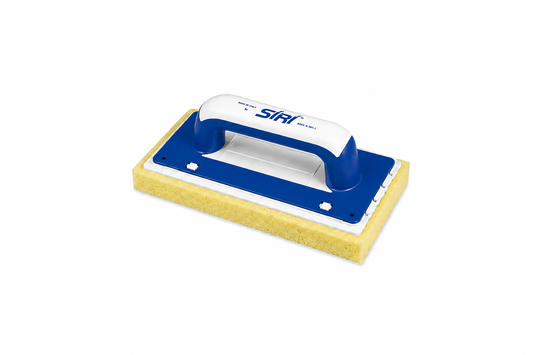 SIRI Frattazzo Spugna Hidro 27x13x3 cm con Manico ad Aggancio Universale – Frattone Completo con Ricambio Intercambiabile