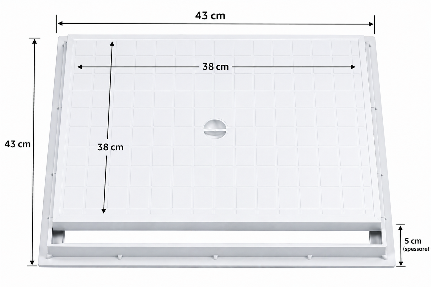 Couvercle de regard à cadre standard – Inspection interne et externe