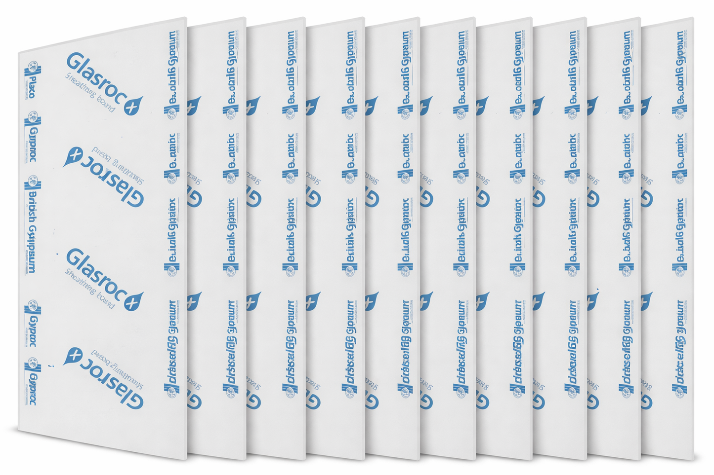 GYPROC Lastra Cartongesso Per Esterno Glasroc X 13 – 12,5 mm - Pedana 10 Lastre 120x200 cm (24 m²)