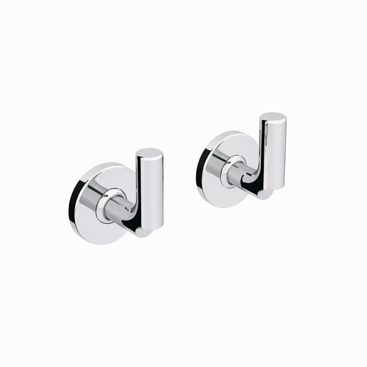 Coppia Appendiabiti Cromo Lineabeta Sbeca – Ottone Cromato Lucido da Parete