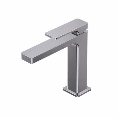 RITMONIO Miscelatore Lavabo Cromato - Monocomando con Scarico e Flessibili - Serie GLITTER